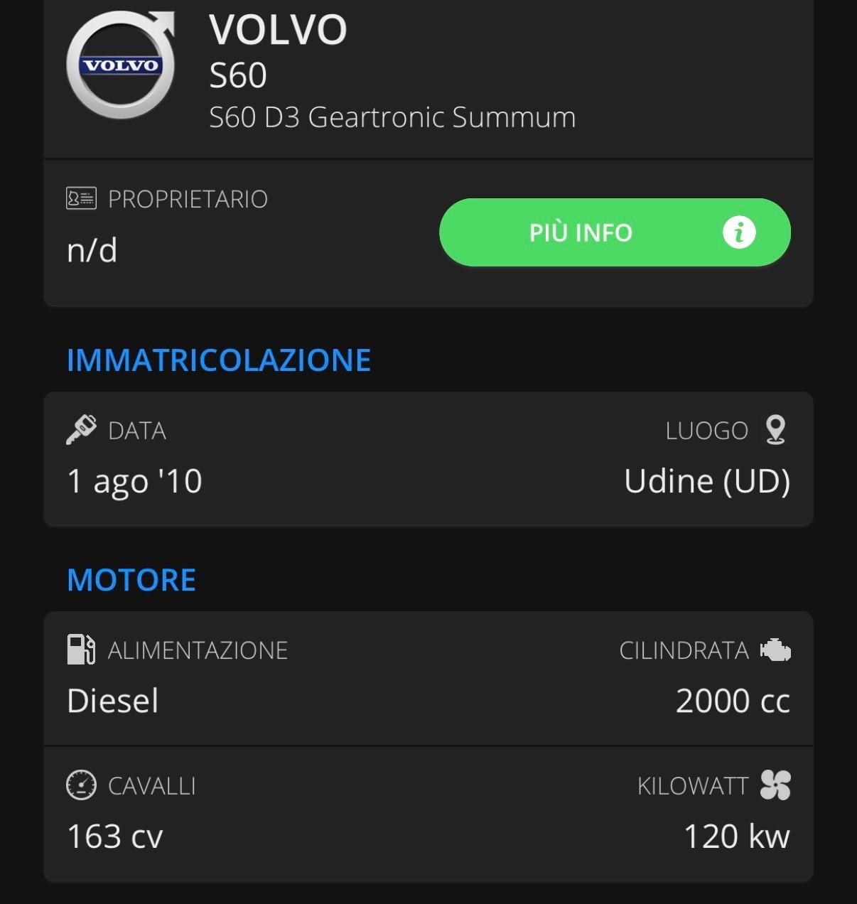 Volvo S60 D3 Kinetic