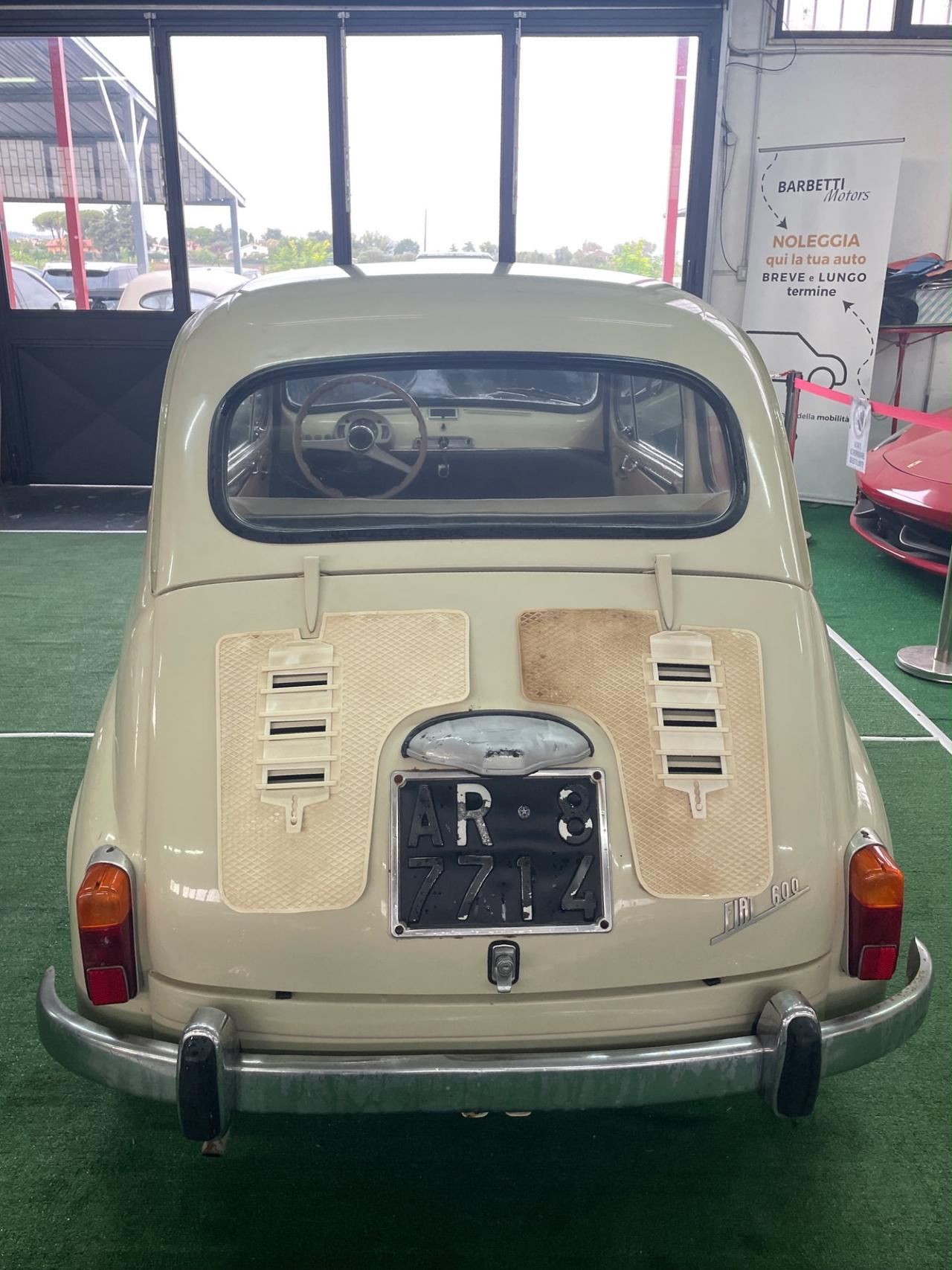 Fiat 600D Targa Originale PERMUTE RATE