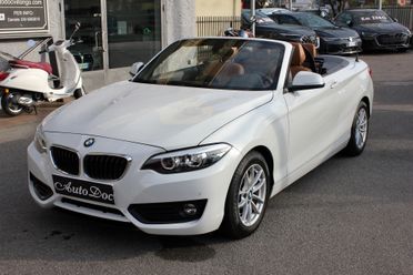 Bmw 218i Cabrio STEPTRONIC INTERNI IN PELLE MARRONE FULL LED