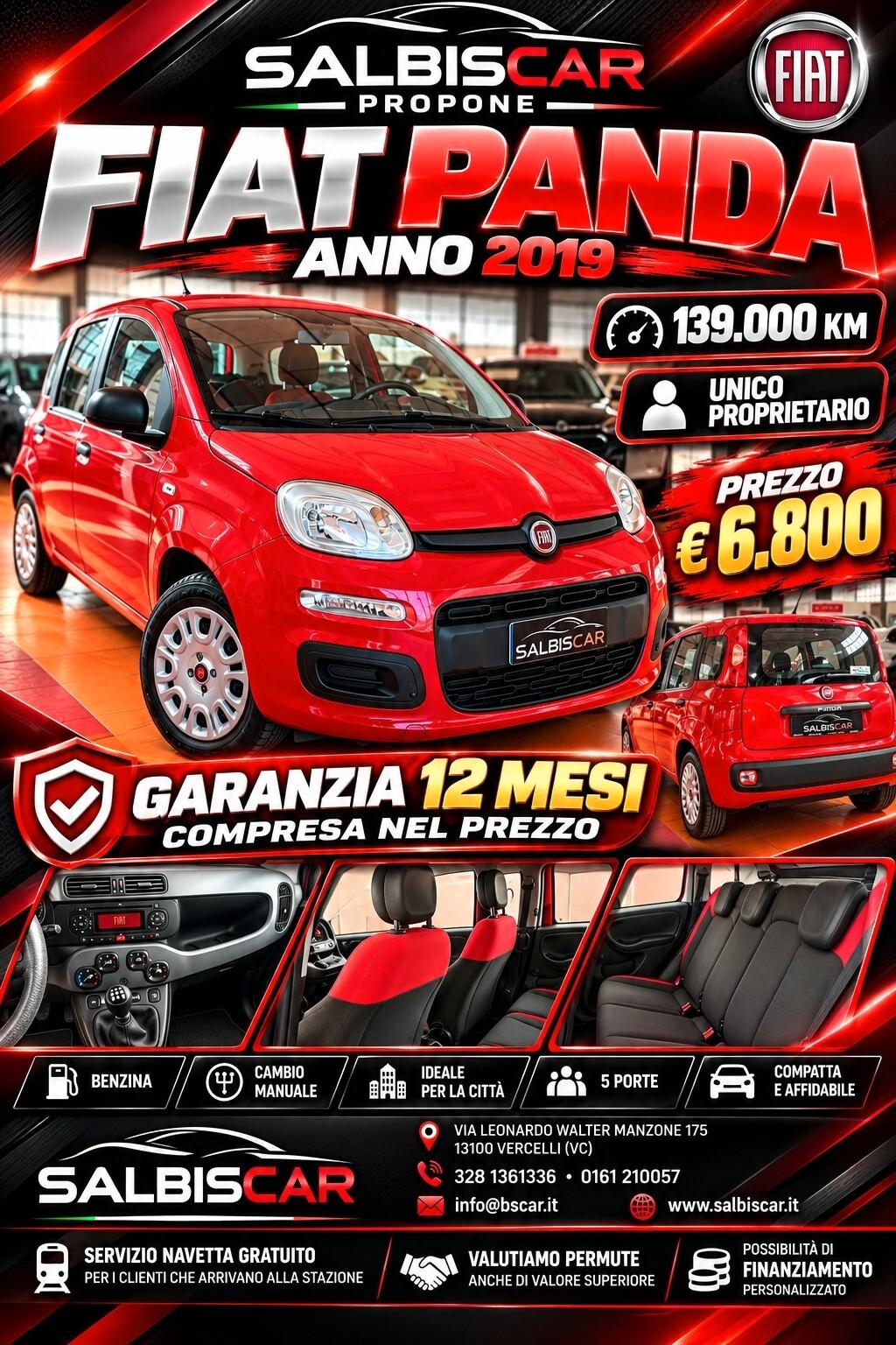 Fiat Panda 1,2 LOUNGE ADATTA NEOPATENTATI