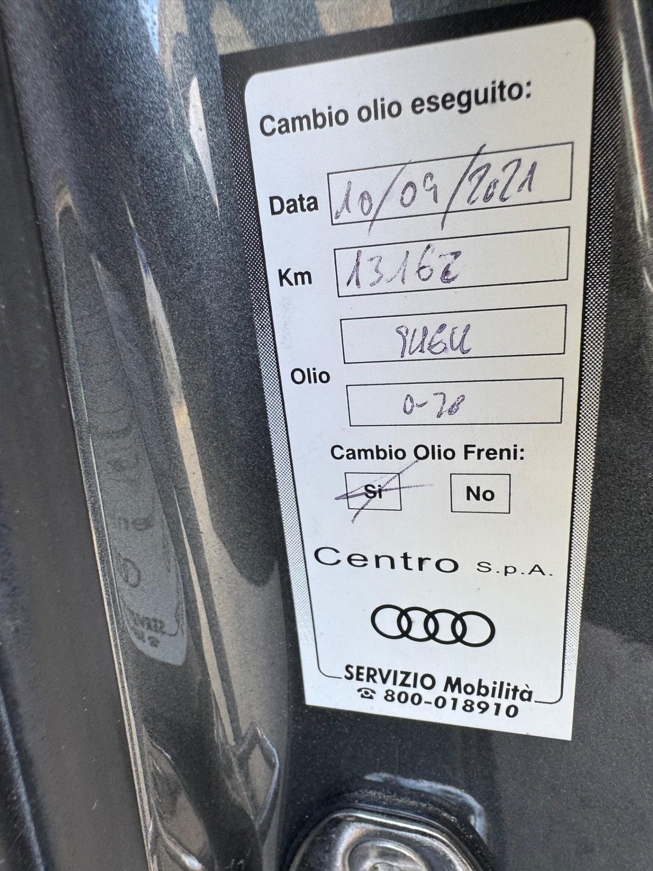 AUDI A3 1.8 TFSI 180 CV AUTOMATICO KM 22 MILA !!!