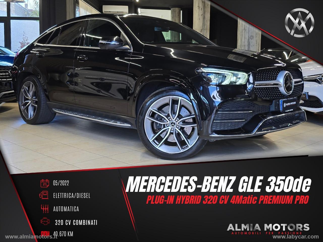 MERCEDES-BENZ GLE 350 de 4M Pl.Hybrid Cpé Premium Pro