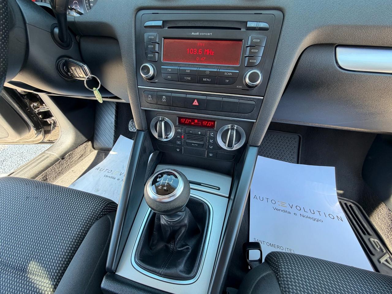 Audi A3 SPB 1.6 TDI 105 cv 133.892 km unico proprietario