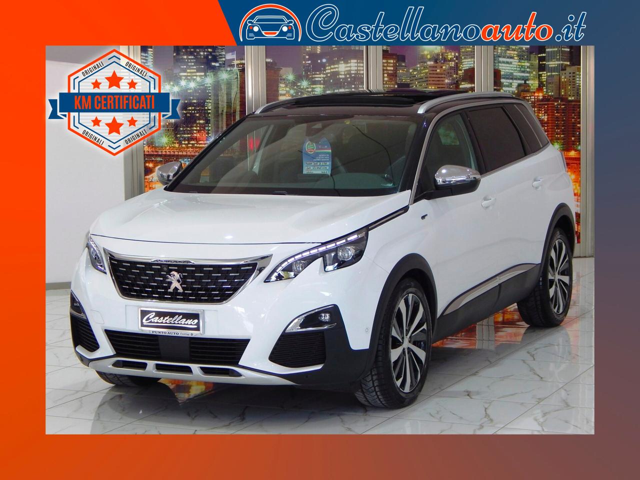 Peugeot 5008 2.0 bluehdi GT S&S 7 Posti TETTO-NAVI-PELLE-KAMERA