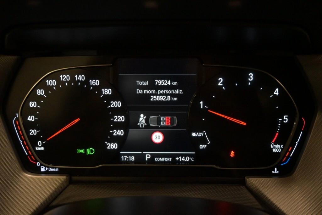 BMW 216D GRAN COUPE 115CV STEPTRONIC BUSINESS ADVANTAGE ( FARI LED - SPORT INTERIOR - NAVI - MIRROR - PDC )