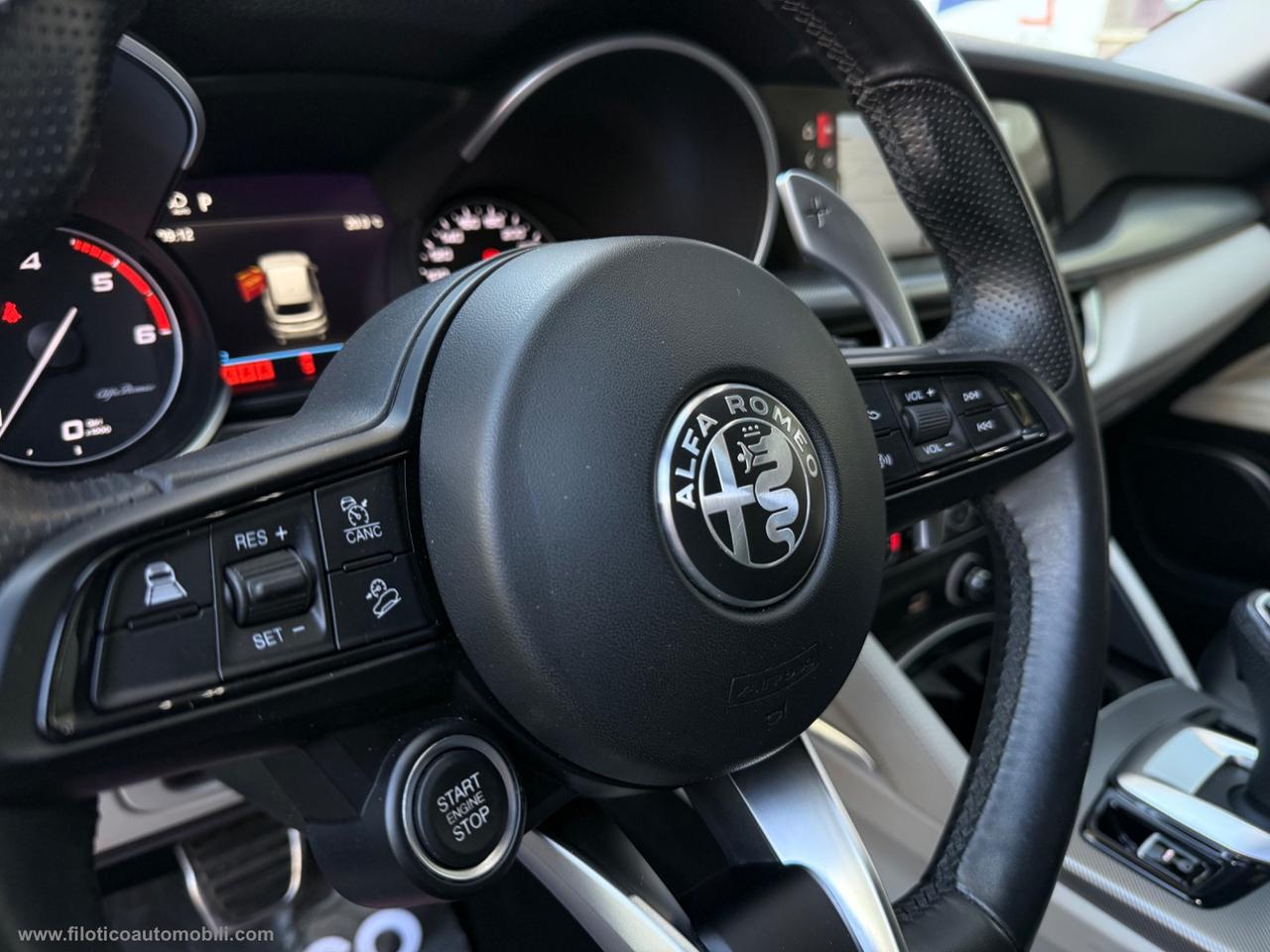 ALFA ROMEO Stelvio 2.2 T.diesel 190CV AT8 Q4 Sprint MY 2021 - GANCIO DI TRAINO ELETTRICO-PELLE