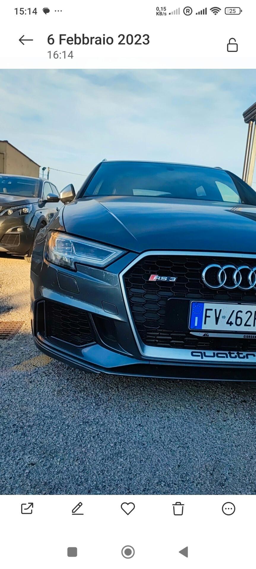 Audi A3 RS 3 SPB 400cvv 2.5 pochissimi km collezione