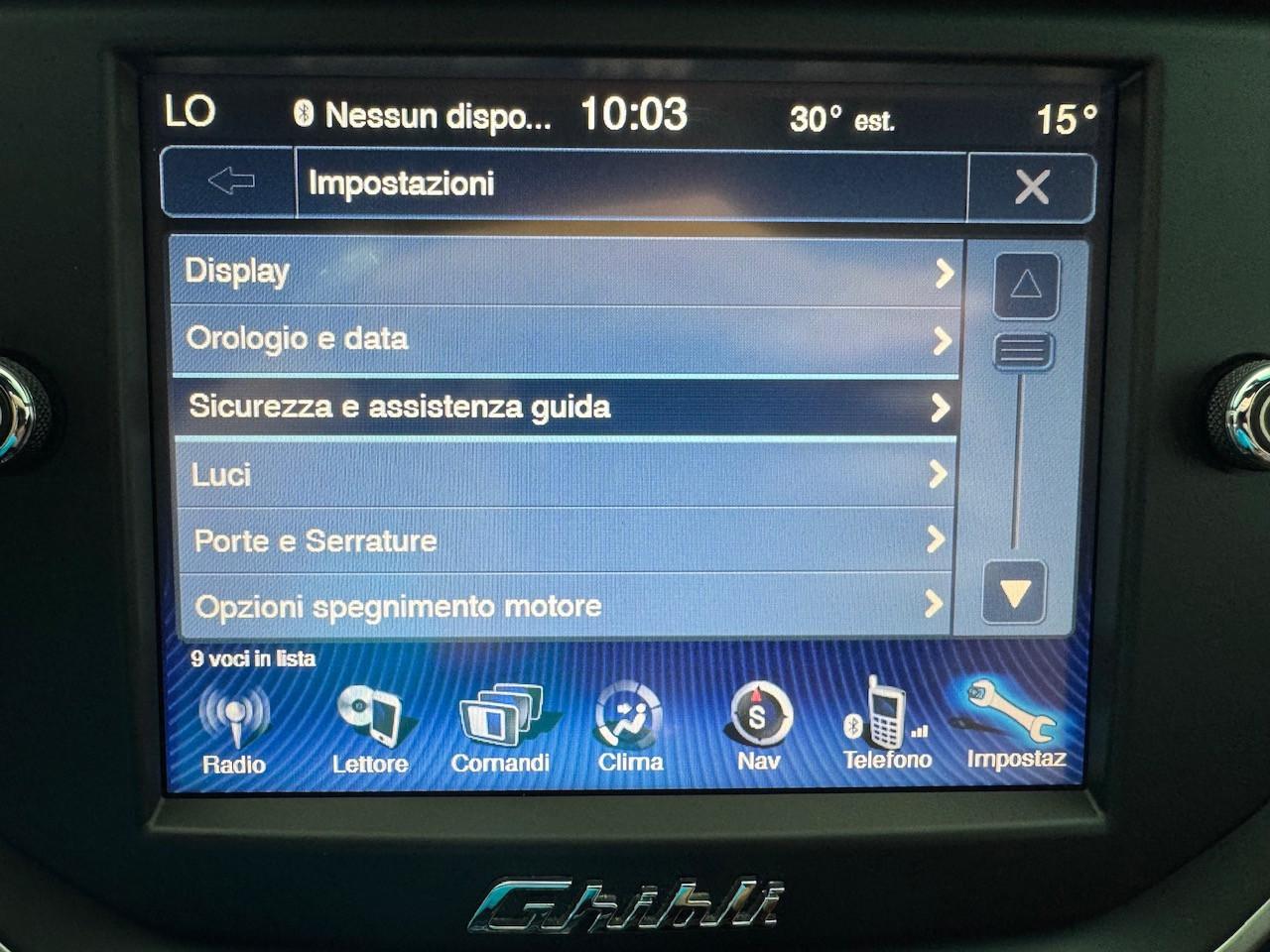 Maserati Ghibli 3.0 V6 ds 250cv Cerchi 20 Pelle Tabacco