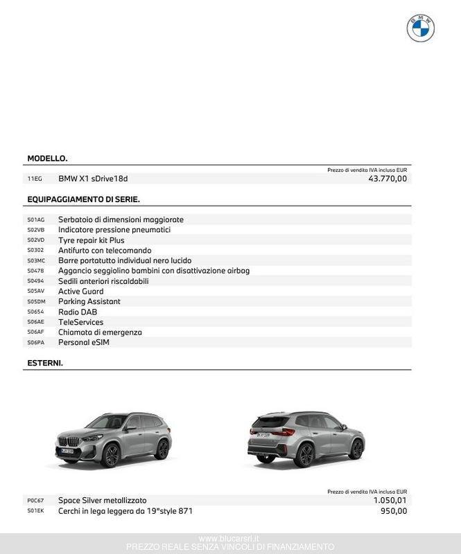 BMW X1 sDrive 18d Msport