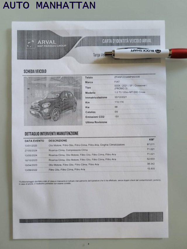 FIAT 500X 1.0 T3 120 CV Cross