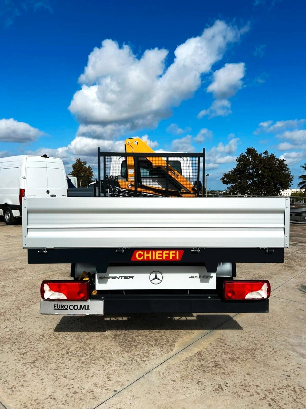 Mercedes Benz 419 T 37/35 cassone fisso e gru