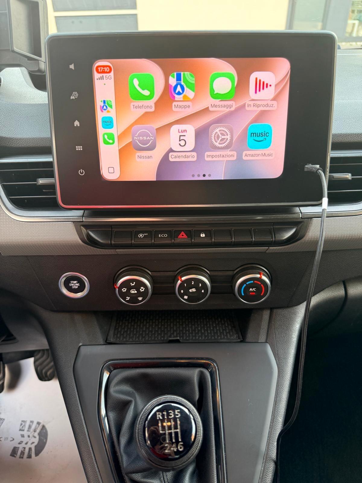 NISSAN VAN 1.3 130CV N-CONNECTA L1H1 3P PP2B PLS *CARPLAY/TELECAMERA/SENSORI/C.C. ADATTIIVO/