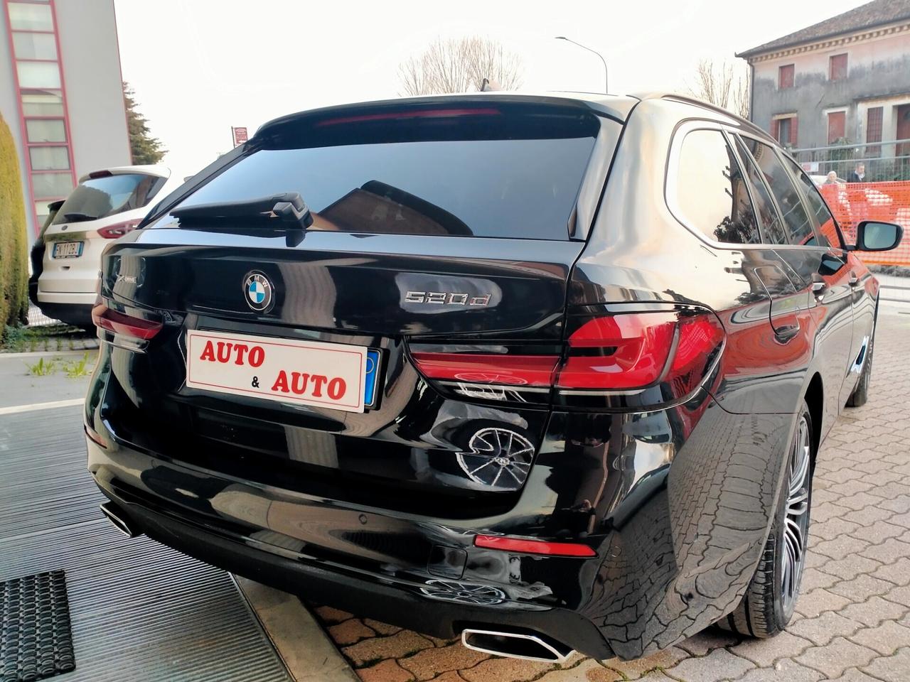 BMW 520 D TOUR. MHEV 48V XDRIVE M.Y.22 LEGA 19 MSPORT / PELLE NERA