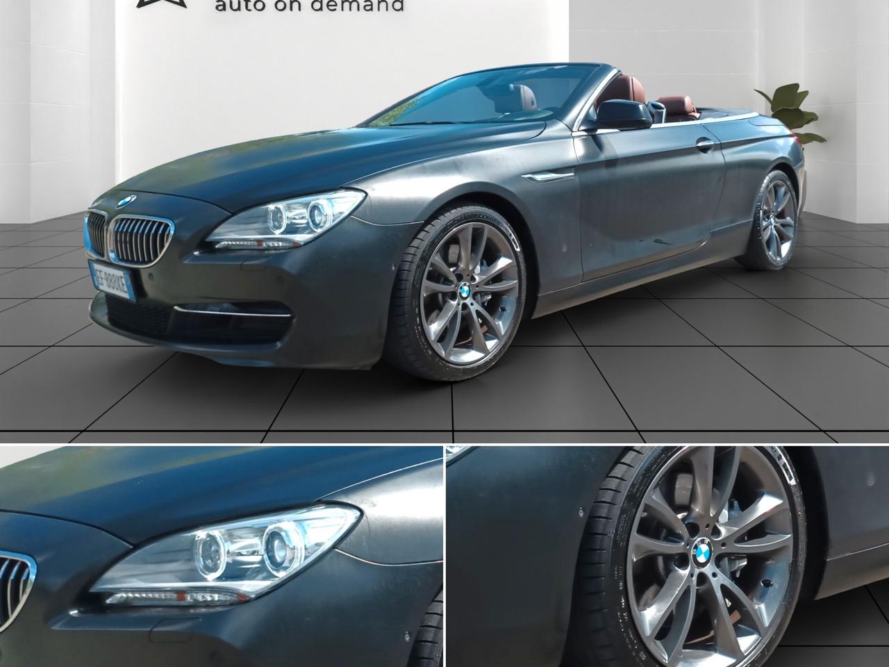 Bmw 640i Cabrio Futura Head Up display Interni in pelle FULL