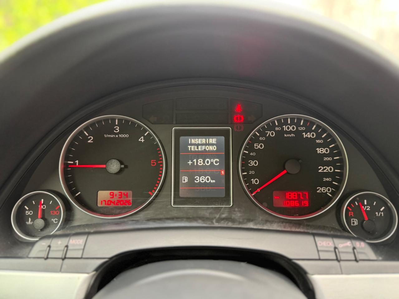 Audi A4 2.0 TDI 143CV solo 108.000km