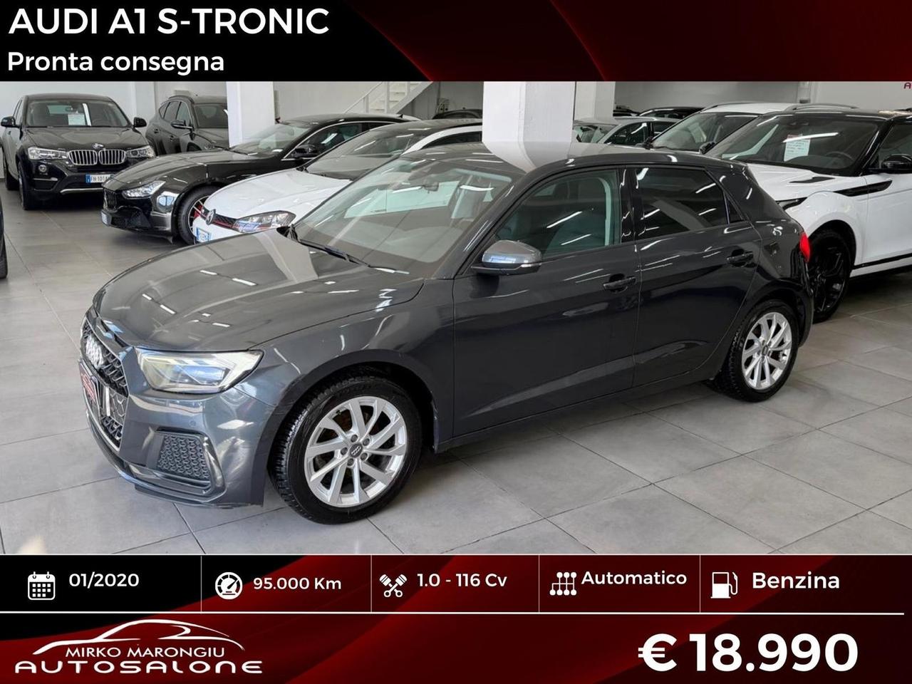 Audi A1 SPB 1.0 116cv S tronic FINANZIABILE