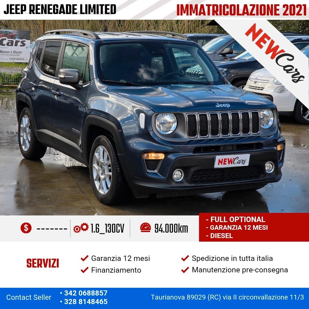 Jeep Renegade 1.6 Mjt 130 CV Limited