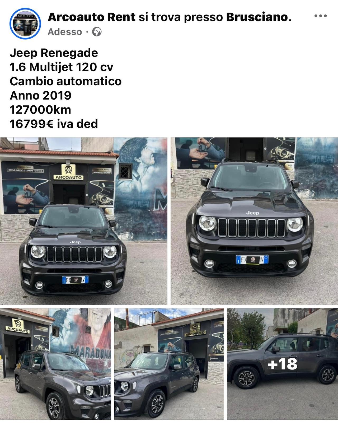 Jeep Renegade 1.6 Mjt DDCT 120 CV Longitude