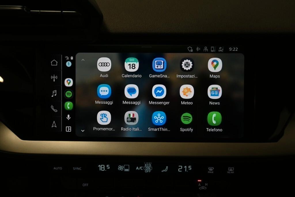 AUDI A3 SEDAN 35 TDI 150CV S-TRONIC BUSINESS (FARI LED - VIRTUAL COCKPIT - ADAPTIVE CRUISE - CLIMA BIZONA - NAVI - MIRROR - SENSORI POST. )