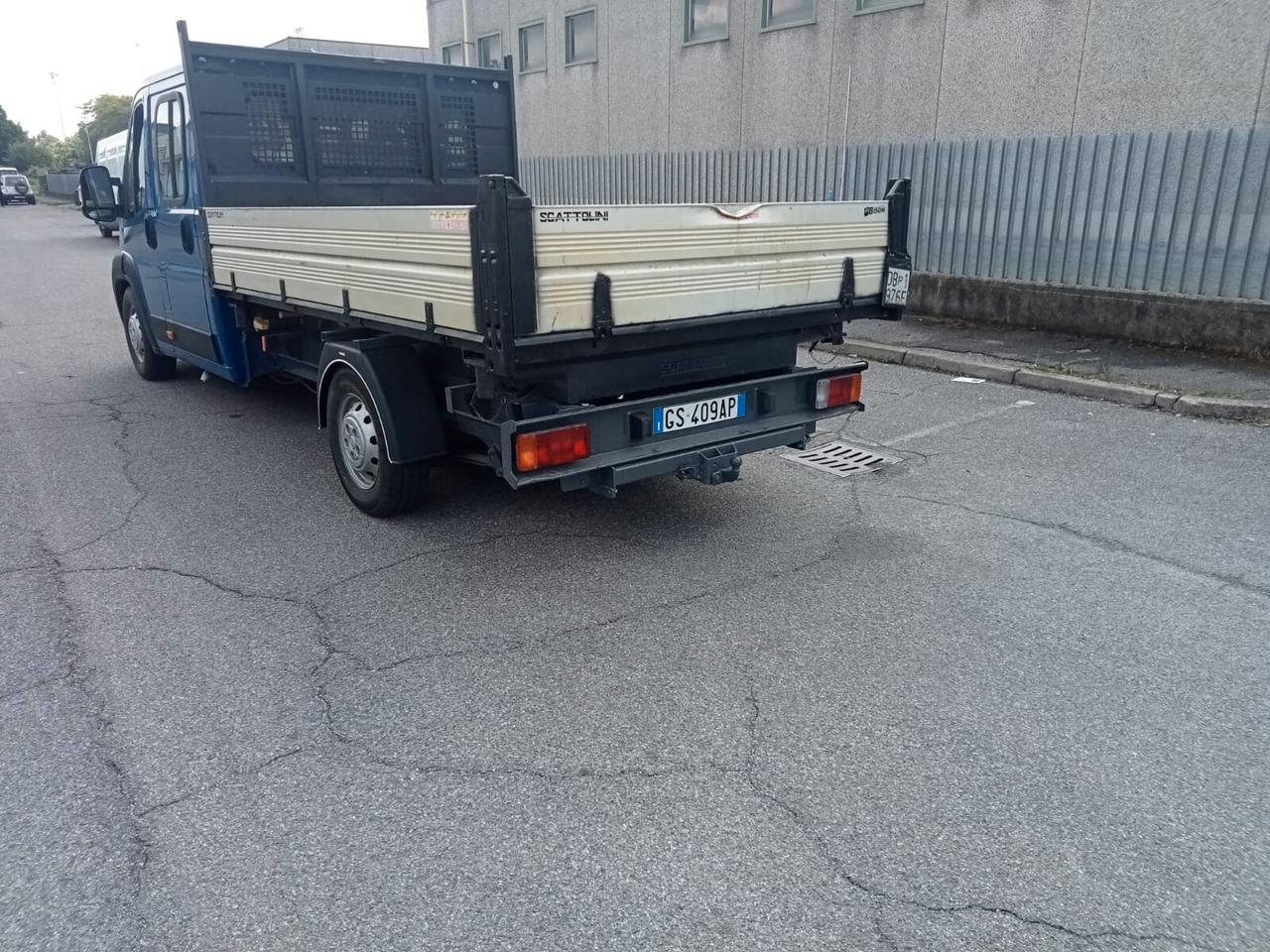 AUTOCARRO FIAT DUCATO CON CASSONE RIBALTABILE TRILATERALE CON CABINA ALLUNGATA