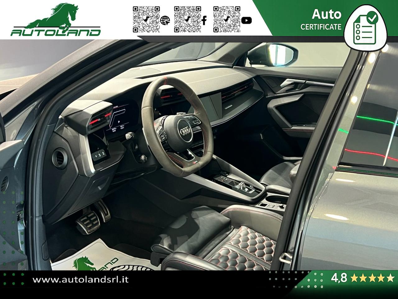 Audi RS3 Sportback 2.5 tfsi quattro s-tronic TETTO - MATRIX- B&O - MASSAGGIO - ACC