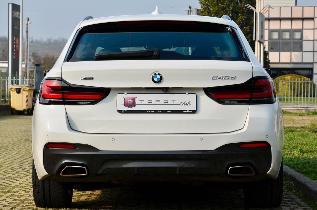 BMW 540d TOURING MHEV 48V XDRIVE MSPORT 340cv AUT, UNICOPROPRIETARIO, GARANZIA BMW, PACCHETTO MANUTENZIONE, UFF ITALIANA, FULL LED, RETROCAMERA, 20", PERMUTE