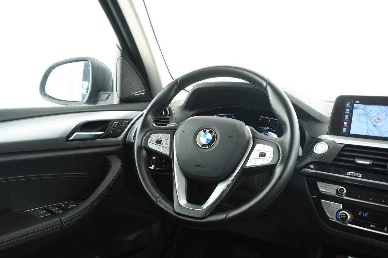 BMW X3 xdrive 20d mhev 48V auto GANCIO TRAINO+PELLE+C19"