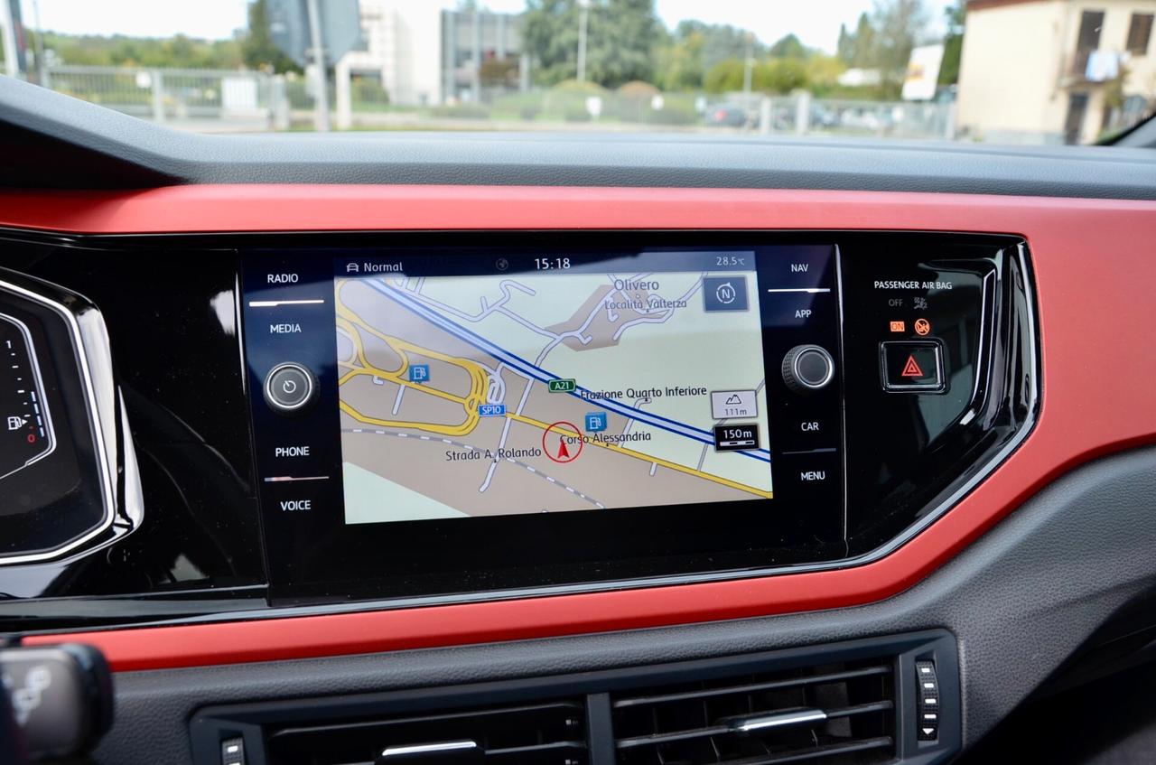 VOLKSWAGEN POLO GTI 5p 2.0 TSI 200cv DSG, UFF ITALIANA, TETTO, EURO 6D, FARI LED, APPLE ANDROID, PERMUTE