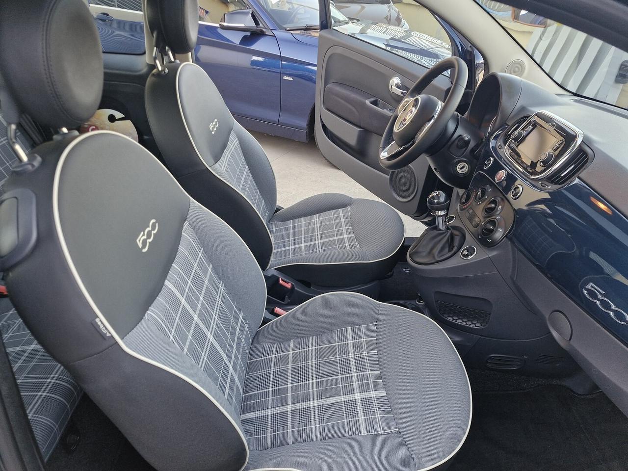 FIAT 500 1.2 BENZINA 69CV LOUNGE 80000KM ANNO 2017