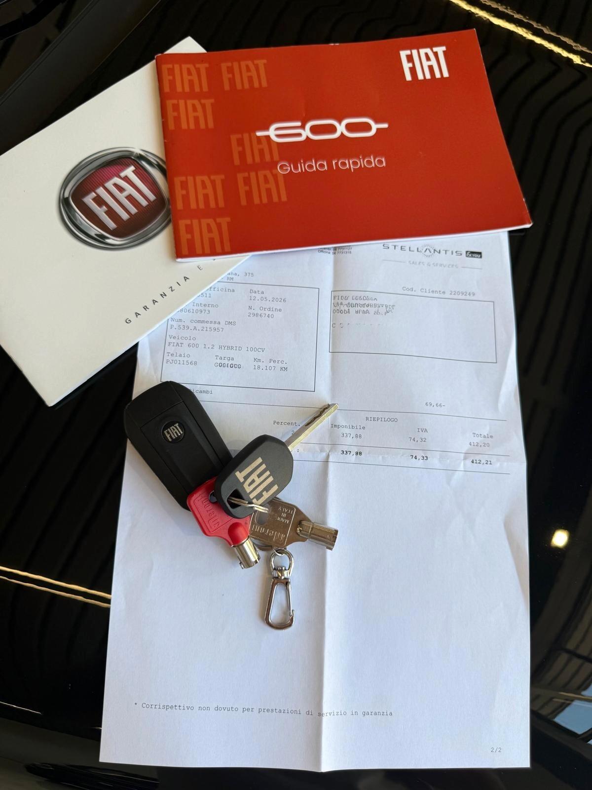 Fiat 600 Hybrid 100 CV DCT MHEV