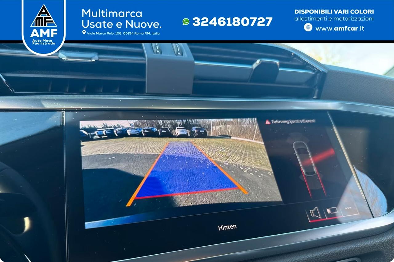 Audi Q3 Sportback 35 TFSI S-Line S-tronic telecamera 19"