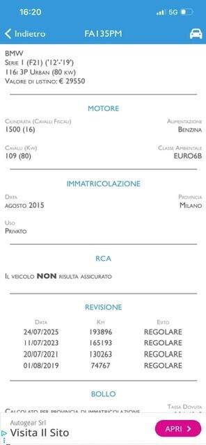 Bmw 116 116i 3p. Msport