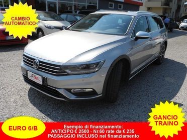 VOLKSWAGEN Passat Alltrack 2.0 TDI 190cv SW 4Motion DSG BMT - GANCIO TRAINO