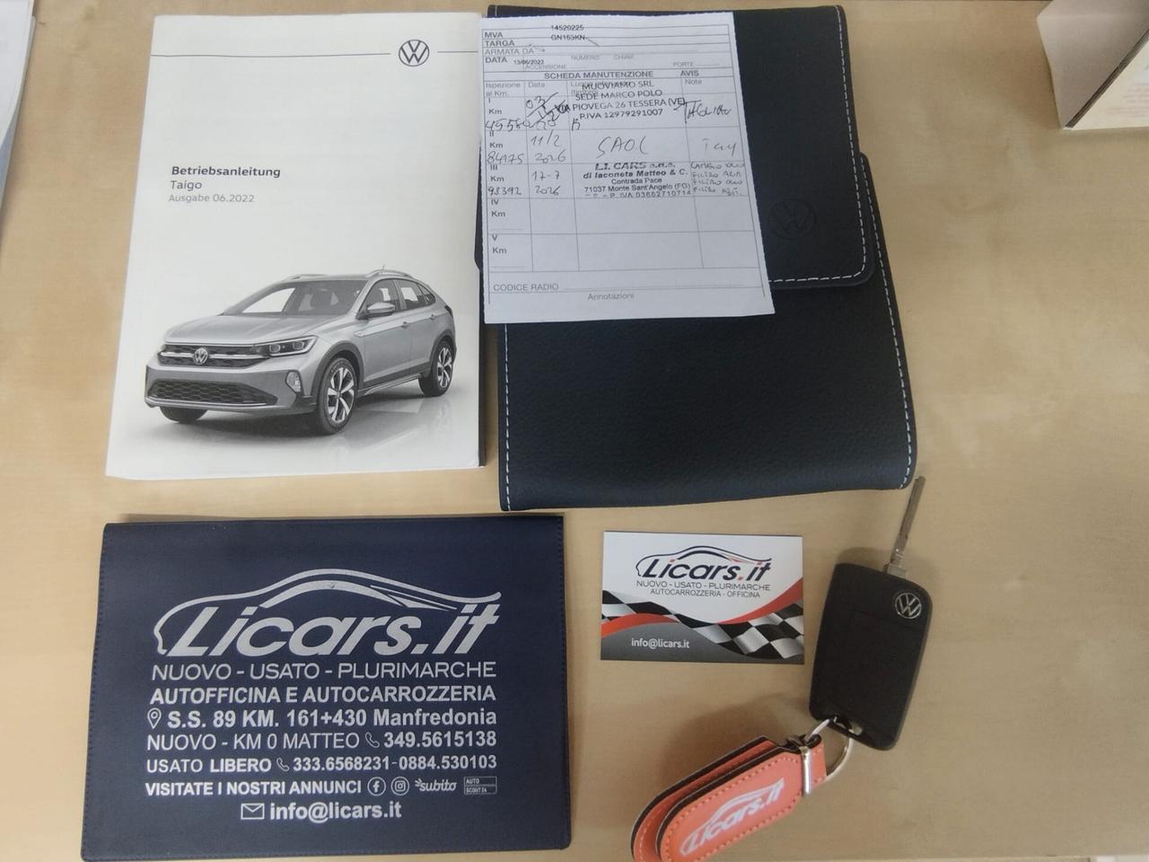 Volkswagen Taigo 1.0 TSI 95 CV Life