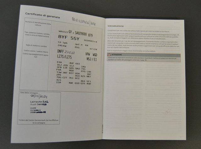 AUDI S3 SPB TFSI quattro S tronic Sport Attitude-Tetto**