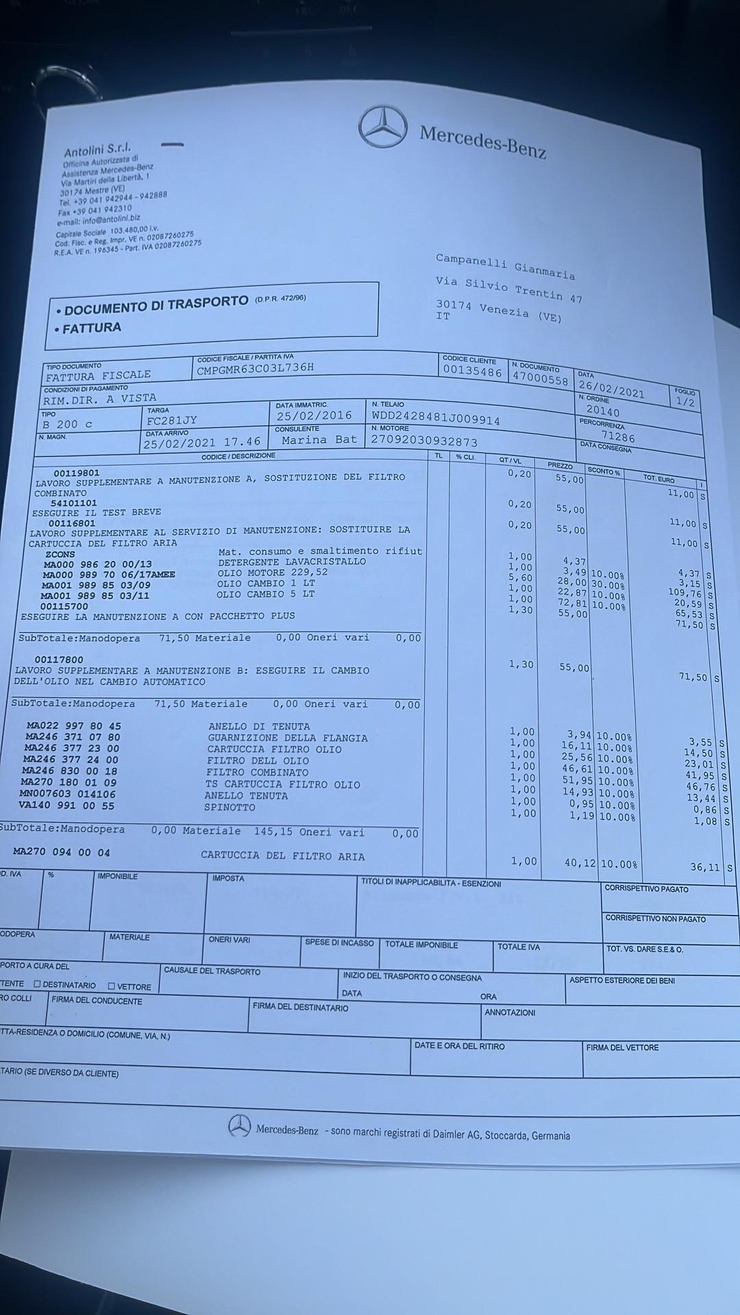 Mercedes-benz B 200 c Executive