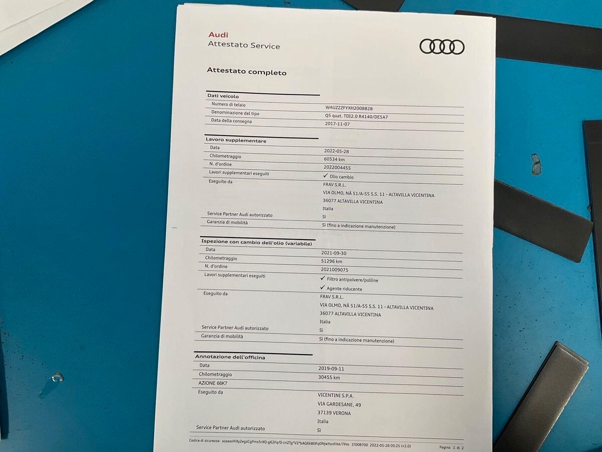 Audi Q5 2.0 TDI 190 CV quattro S tronic S-Line