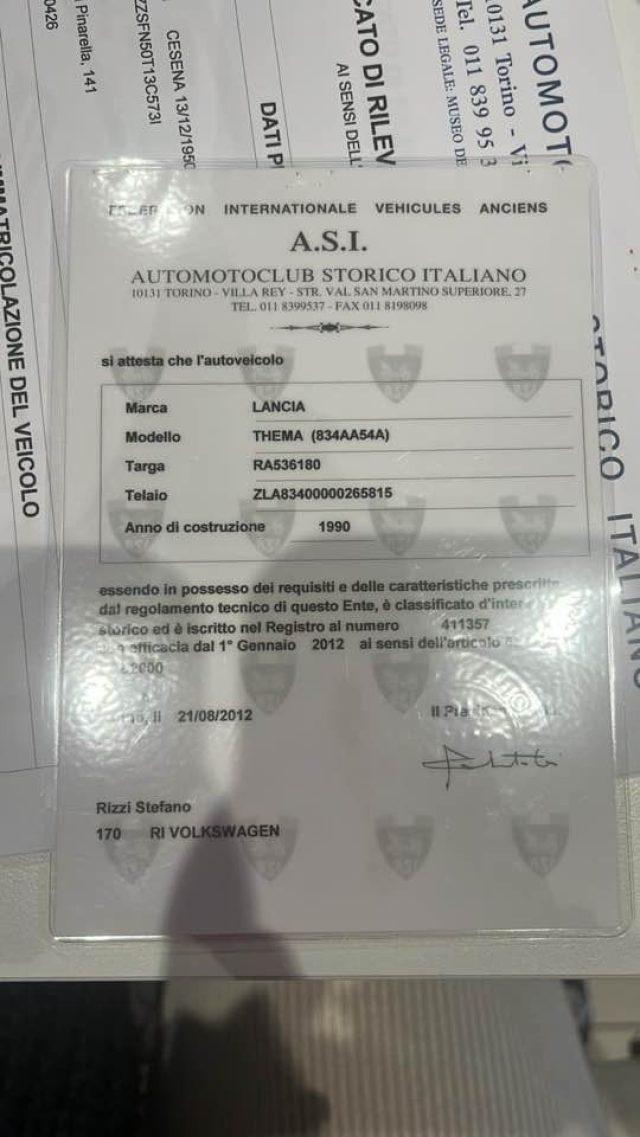 LANCIA Thema 2.0 i.e. 16V ISCRITTA A.S.I.