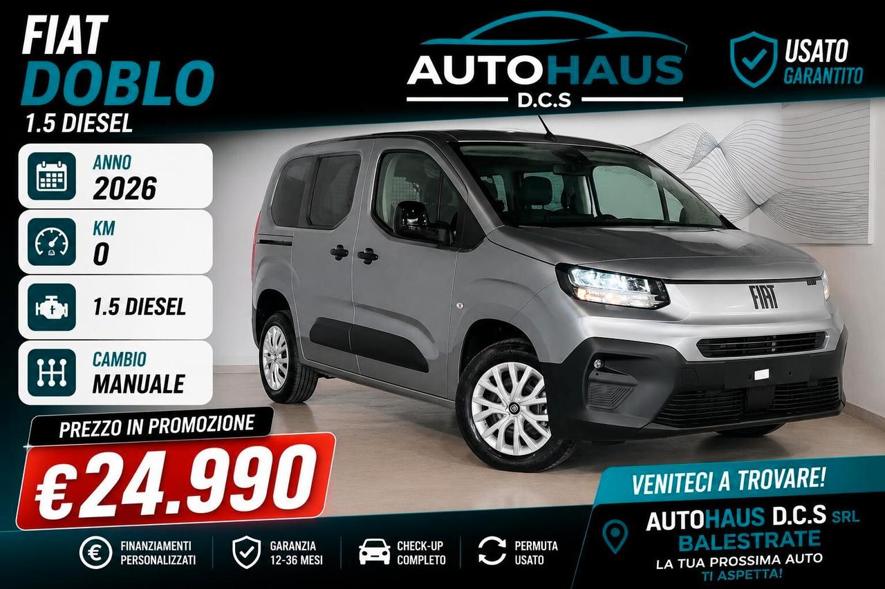 Fiat Doblò 1.5 Diesel 100CV 5 POSTI - N1