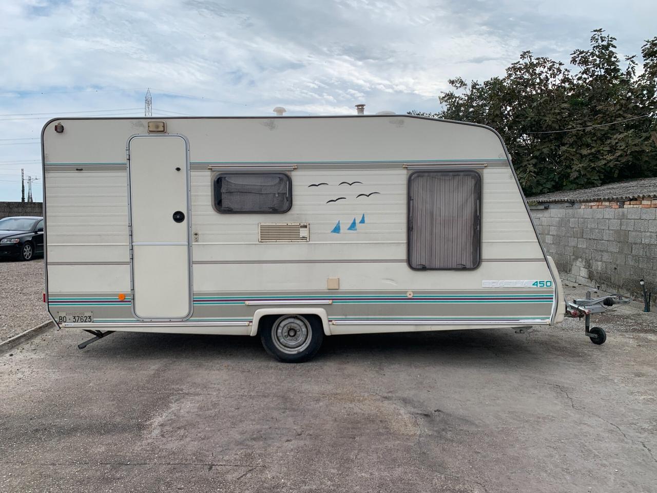 Caravelair BRASILIA 450 1993 con veranda completa e portabici