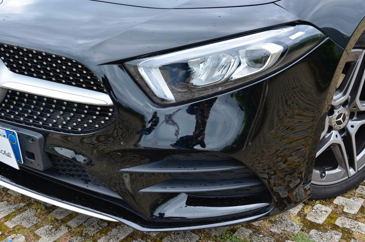 MERCEDES-BENZ A 180d PREMIUM 116cv AUTO, UNICOPROP, SERVICE MERCEDES, UFF ITALIANA, EURO 6D, FARI LED, LUCI AMBIENTE, PERMUTE