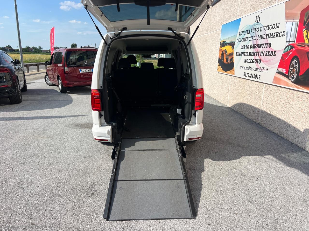 VOLKSWAGEN Caddy 2.0 TDI 102CV Kombi Maxi PASSO LUNGO 5 POSTI PEDANA POSTERIORE
