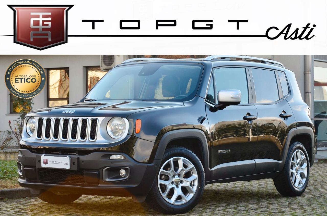 JEEP RENEGADE 1.6 MJT LIMITED FWD 120cv, UFF ITALIANA, EURO 6B, NAVI, PELLE, PERMUTE