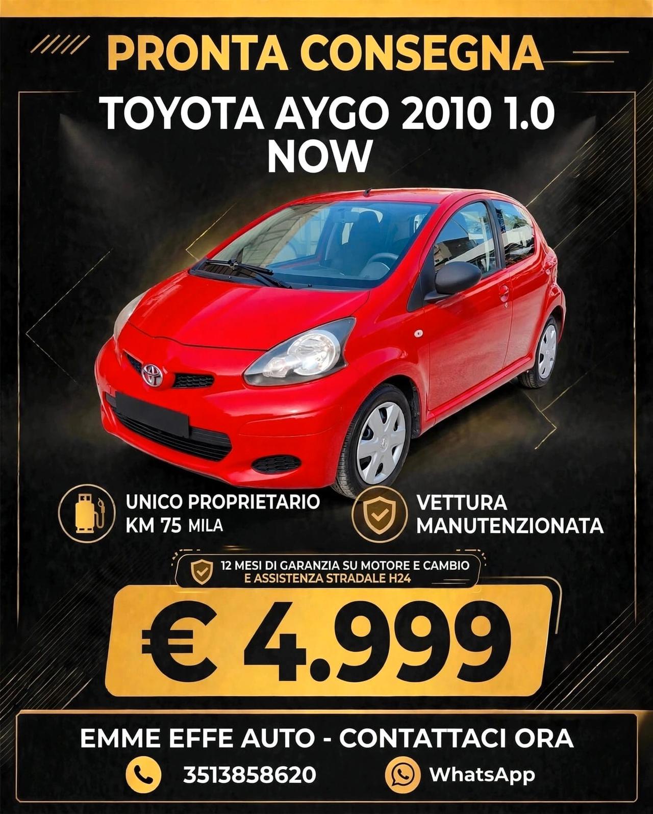 Toyota Aygo 1.0 12V VVT-i 5 porte Now