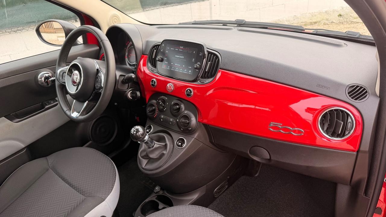 Fiat 500 1.0 Hybrid Red