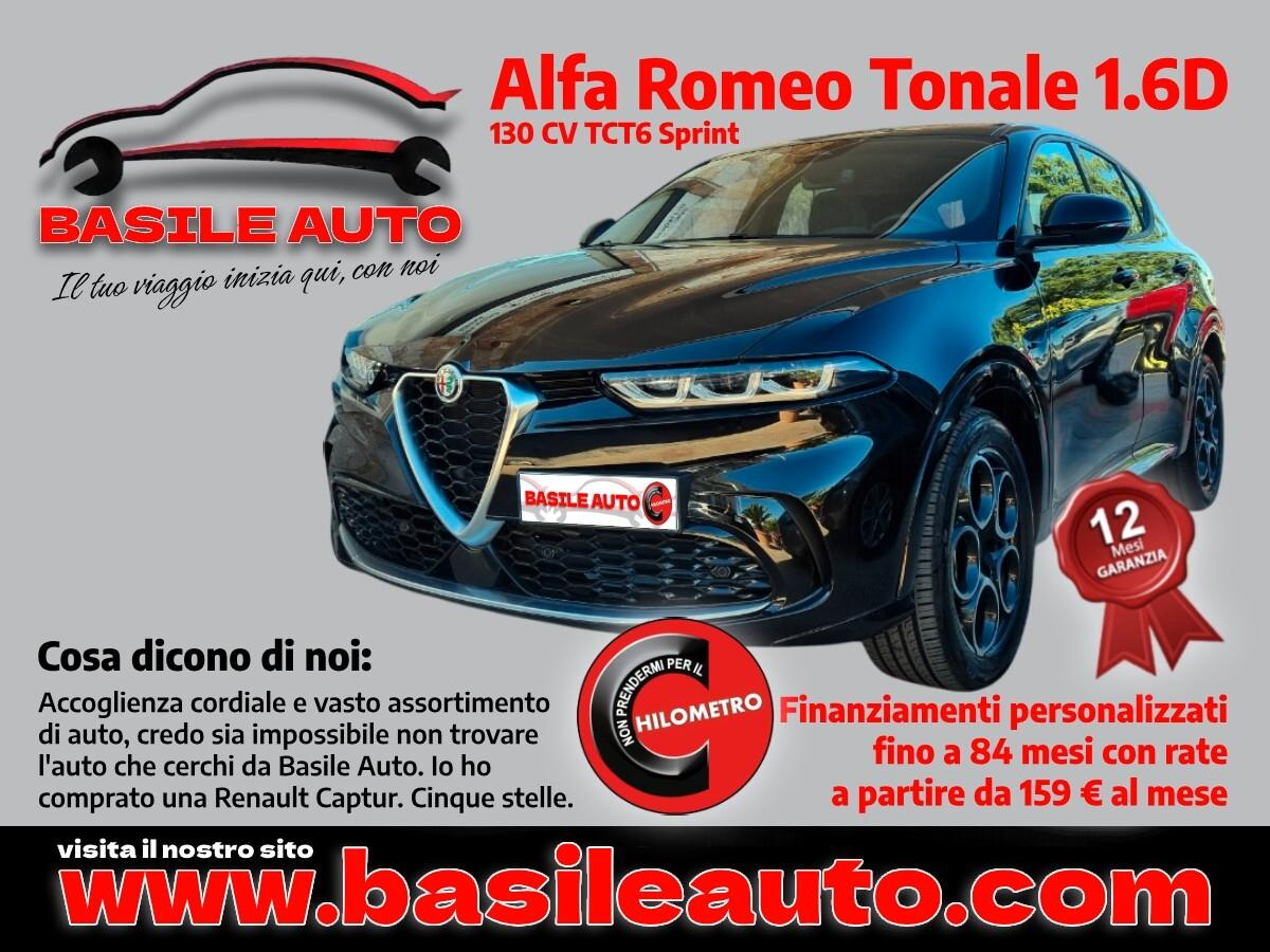 Alfa Romeo Tonale 1.6 diesel 130 CV TCT6 Sprint