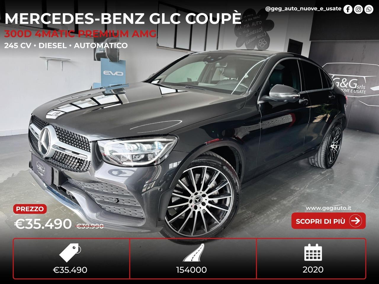 Mercedes-benz GLC Coupè 300 d 4Matic Premium Amg- 2020