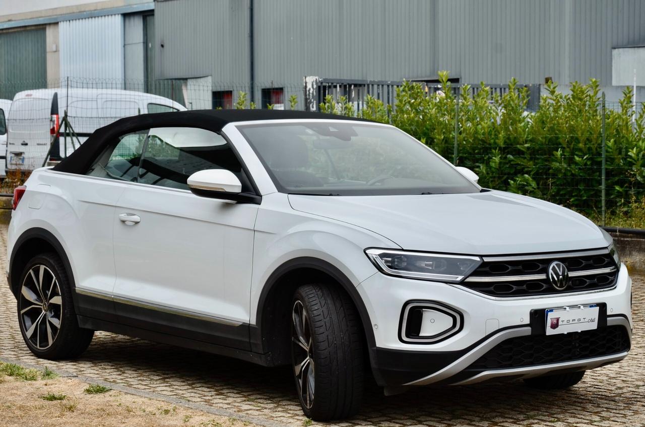 VOLKSWAGEN T-ROC 1.0 TSI STYLE 110cv, UNICOPROP, UFF ITALIANA, EURO 6D, FARI IQ LED, APPLE ANDROID, PERMUTE