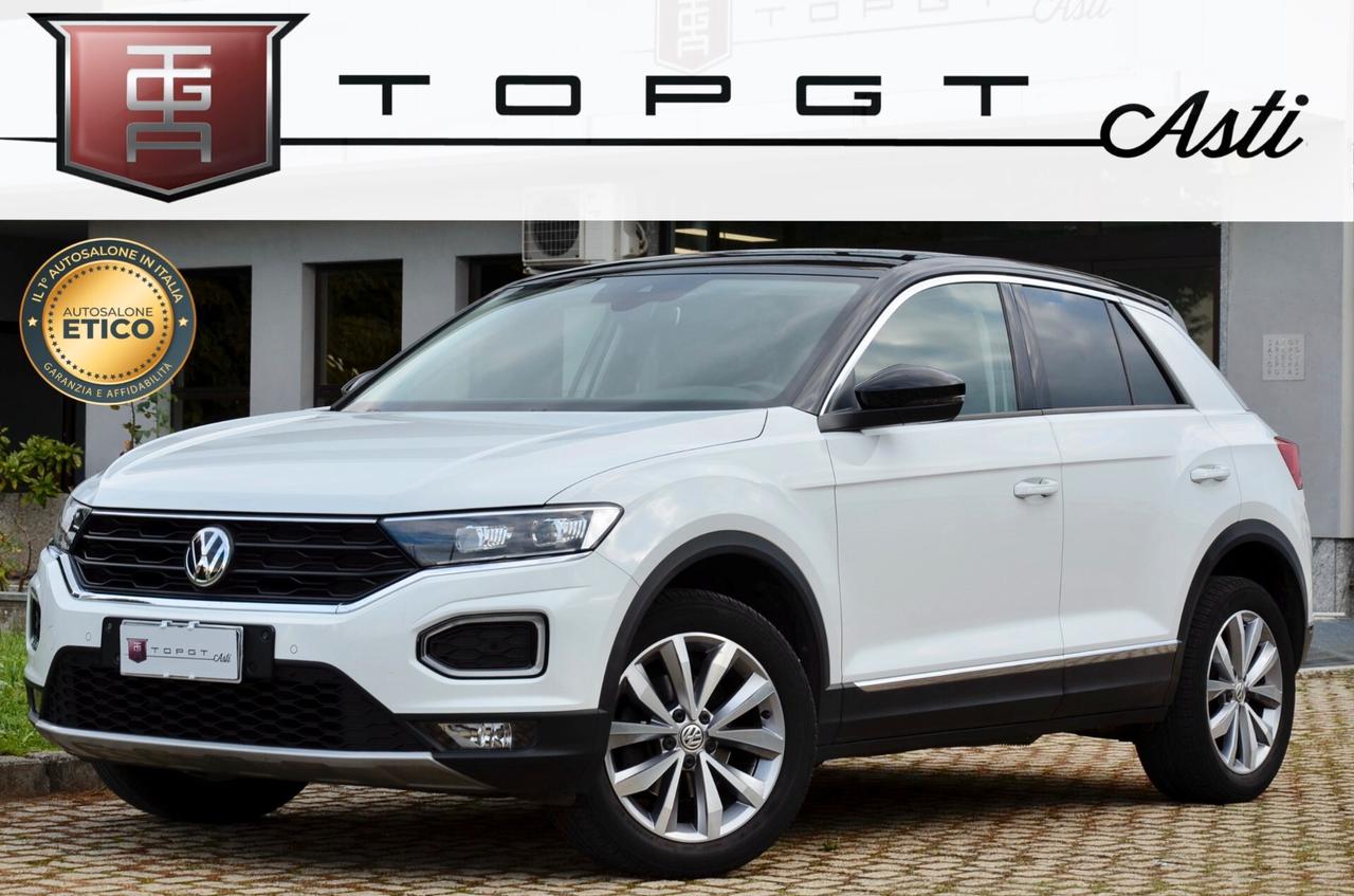 VOLKSWAGEN T-ROC 1.0 TSI ADVANCED 116cv, UNICOPROP, SERVICE VW, EURO 6D, BICOLOR, APPLE ANDROID, PERMUTE