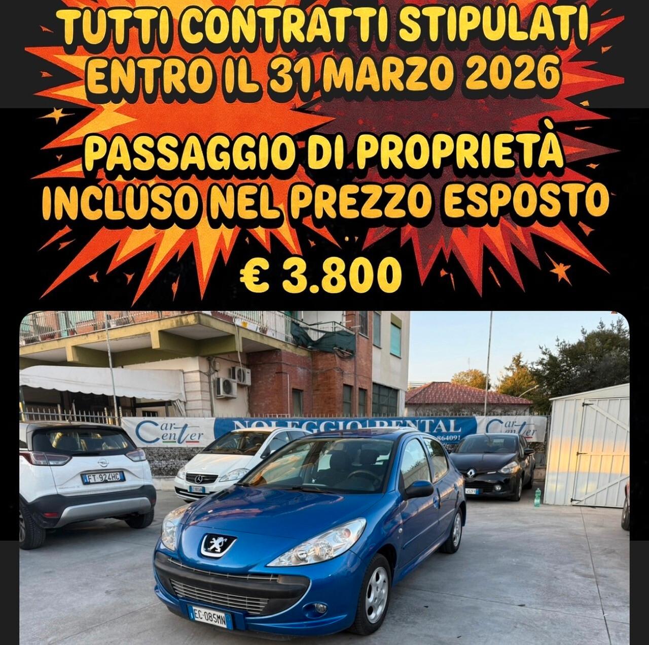 206 PLUS 1.1 GPL 57CV 2010 CON SOLI 96.000KM-OK NEOPAT.-